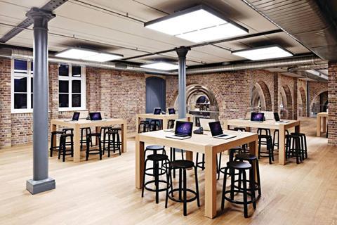 Apple has sleek stores